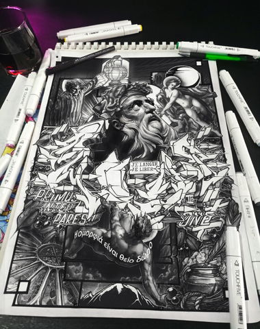 Graffiti Sketch - Photo by Twent (2020)