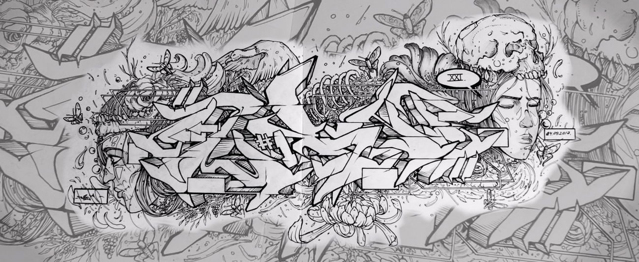 Graffiti Sketch - Photo by Twent (2017)