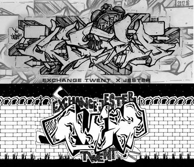 Graffiti Sketch - Photo by Twent - https://streetpins.com/members/Twent (2016)