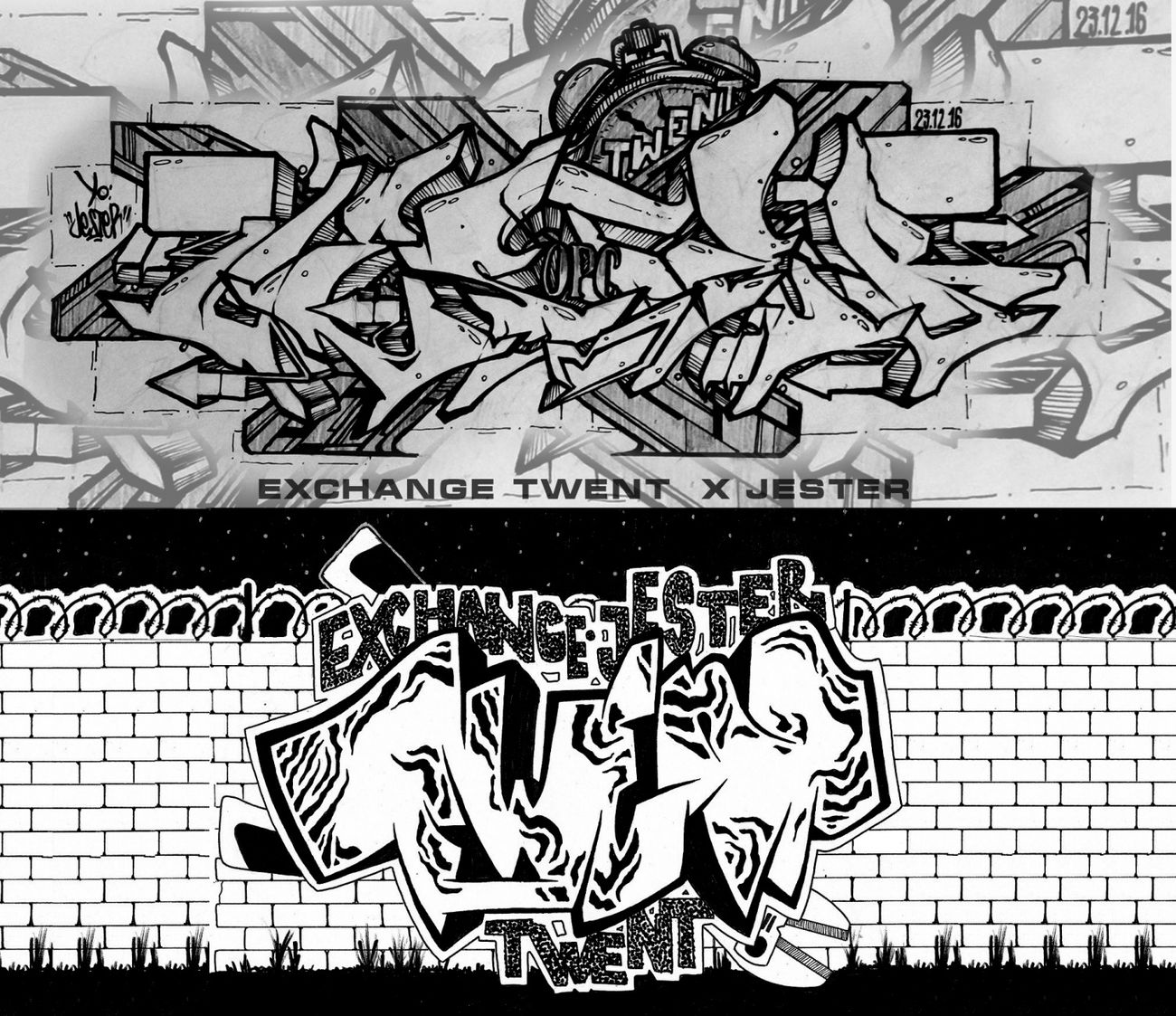 Graffiti Sketch - Photo by Twent - https://streetpins.com/members/Twent (2016)