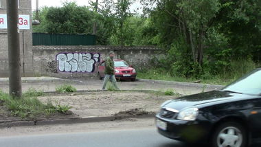 Graffiti Bombing in Volkhov - Photo by Twio - RSKZ, twio, siquel (2013)