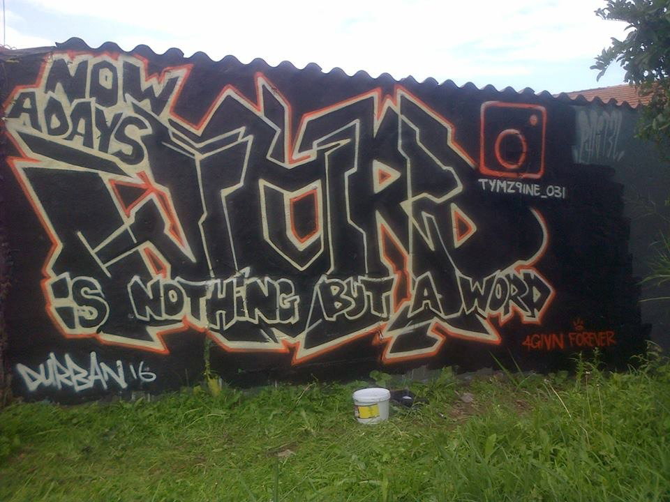 Graffiti Wall in Hugo road durban - Photo by Tymz9ine - Graffiti, Sydenham, walls (2016)