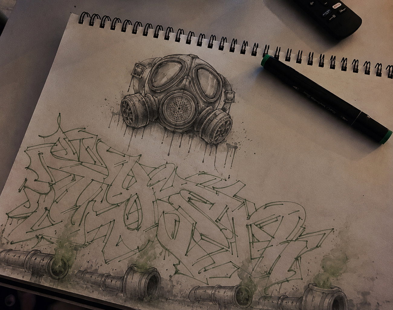 Graffiti Sketch in Berlin - Photo by Tysn - tysn, sketch, frs (2026)