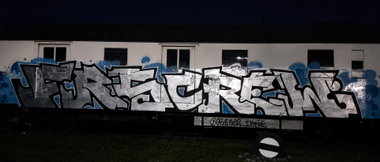 Graffiti Train in Berlin - Photo by Tysn - frscrew, frs, train (2017)