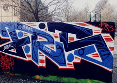 Graffiti Wall in Potsdam - Photo by Tysn - frs, freakscrew, potsdam (2019)