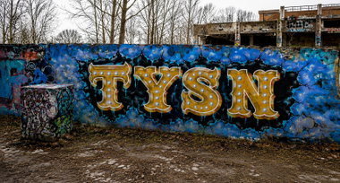Graffiti Wall in Berlin - Photo by Tysn - tysn, frs, lostplace (2026)