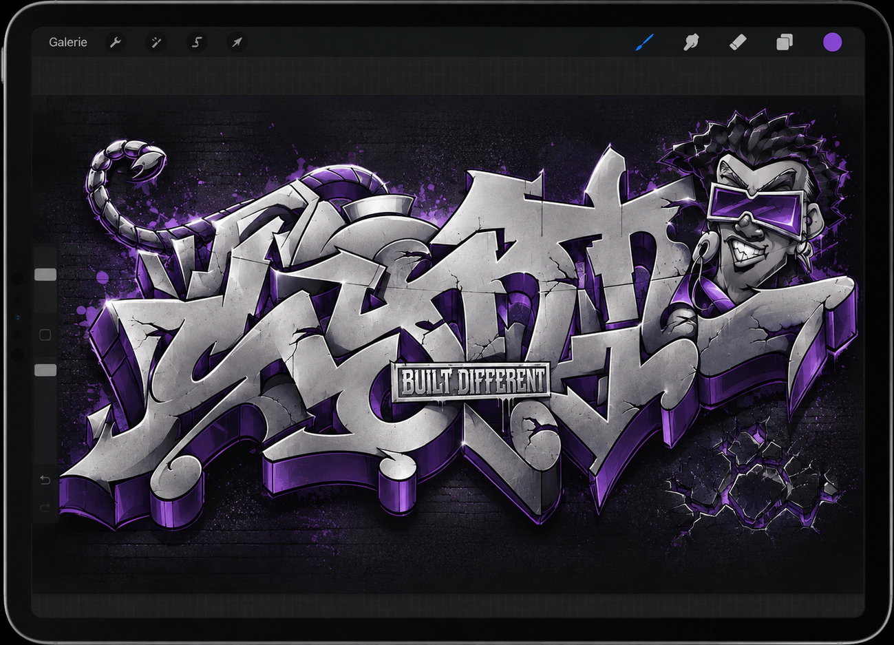 Graffiti Sketch in Berlin - Photo by Tysn - synt, tysn, frs (2026)