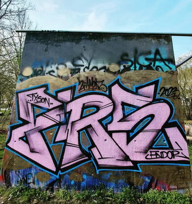 Graffiti Bombing in Berlin - Photo by Tysn - frs, freaks (2023)