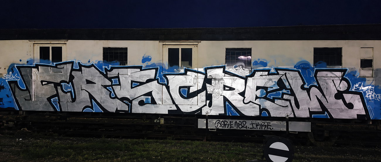 Graffiti Train in Berlin - Photo by Tysn - frs, freaks (2023)