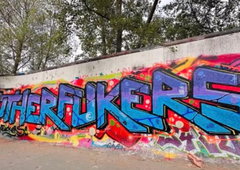 Graffiti Wall in Berlin - Photo by Tysn - frs, mhs, berlin (2025)