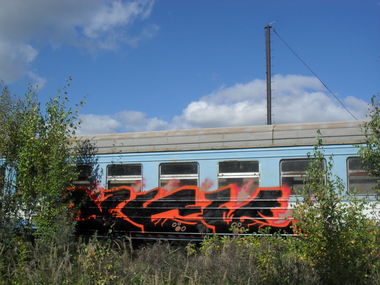 Graffiti Train - Photo by UGMCRU - ugm