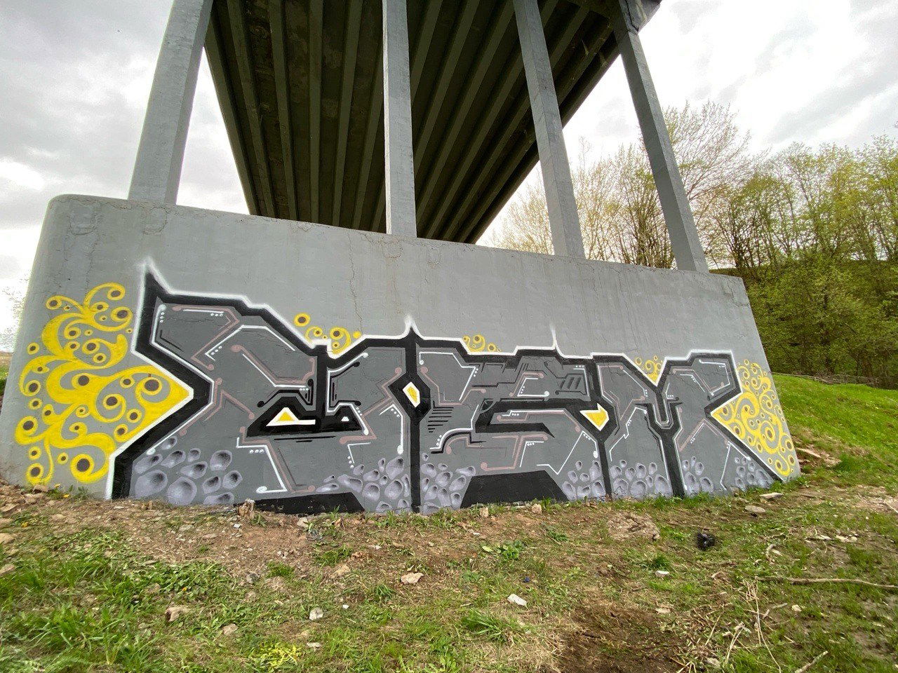 Graffiti Wall in Velikie luki - Photo by UGMSquad - graffitibridge (2022)