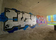Graffiti Bombing in Saint peterburg - Photo by UGMSquad - graffiti, bombing, wall (2021)