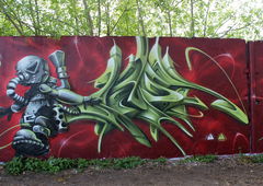 Graffiti Wall in Potsdam germany - Photo by UROKone - urok, smut, smat (2015)