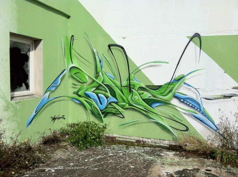 Graffiti Wall in Potsdam - Photo by UROKone - Urok, smut, tumz (2012)