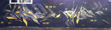 Graffiti Wall in potsdam - Photo by UROKone - urok, tums, smut (2012)
