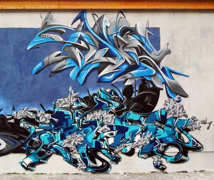 Graffiti Wall in Potsdam - Photo by UROKone - Urok, smut, tumz (2012)