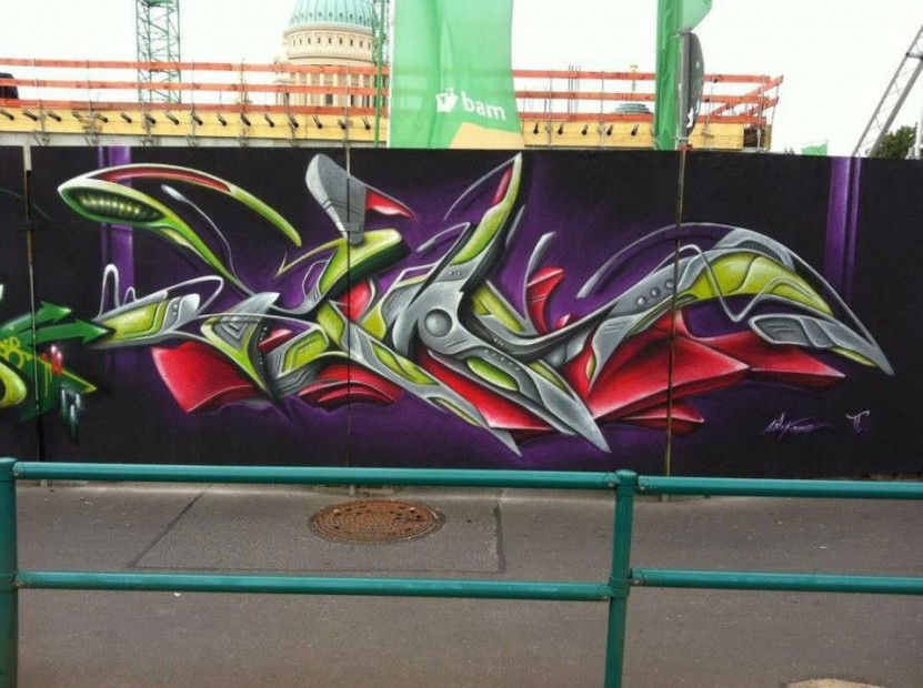 Graffiti Wall in Potsdam - Photo by UROKone - Urok, smut, tums (2011)