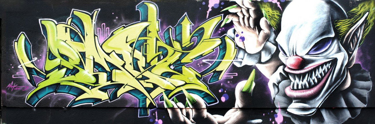 Graffiti Wall in Potsdam - Photo by UROKone - Urok, smut, tums (2013)