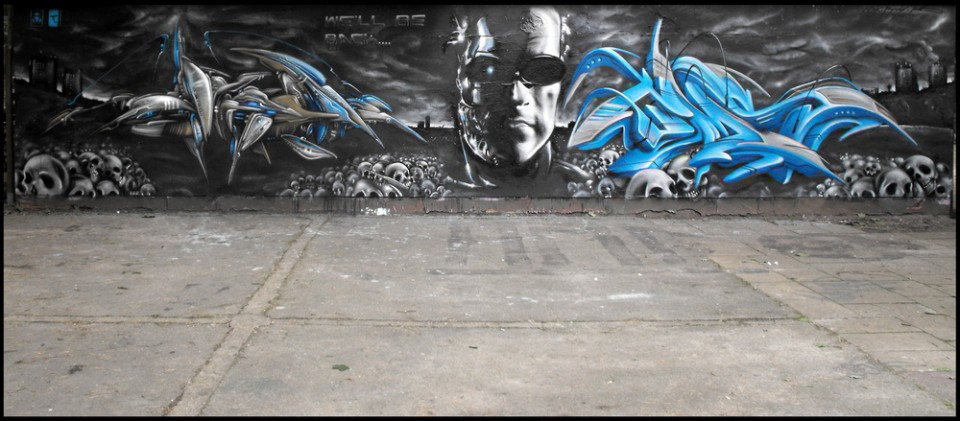 Graffiti Wall in Potsdam - Photo by UROKone - Urok, smut, tumz (2011)