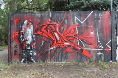 Graffiti Wall in Potsdam - Photo by UROKone - urok, tumz, miesone (2013)