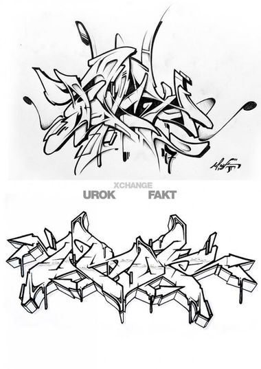 Graffiti Sketch - Photo by UROKone - Urok, tums, smut (2013)
