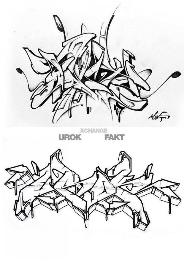 Graffiti Sketch - Photo by UROKone - Urok, tums, smut (2013)