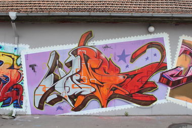Graffiti Wall in Potsdam - Photo by UROKone - URok, smut, Tums (2013)