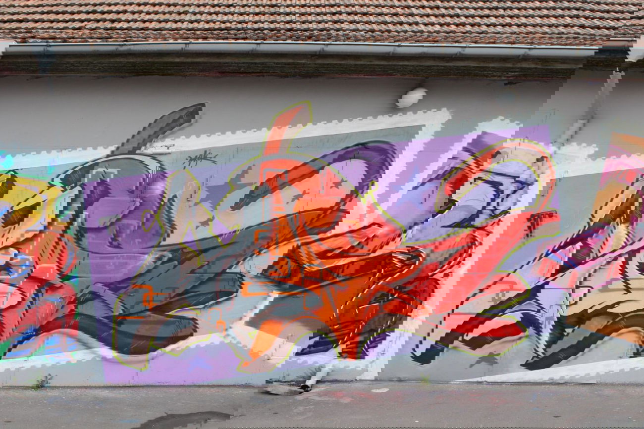 Graffiti Wall in Potsdam - Photo by UROKone - URok, smut, Tums (2013)