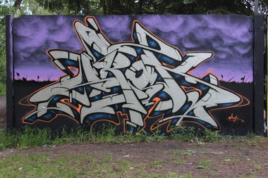 Graffiti Wall in Potsdam - Photo by UROKone - urok, smat, smut (2014)