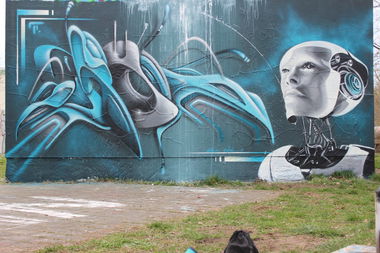 Graffiti Wall in Potsdam - Photo by UROKone - urok, uroc, 3D (2014)