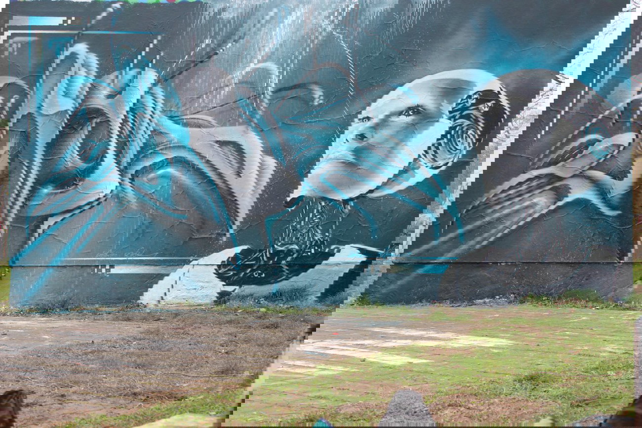 Graffiti Wall in Potsdam - Photo by UROKone - urok, uroc, 3D (2014)