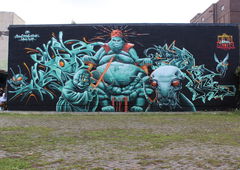 Graffiti Wall in Magdeburg - Photo by UROKone - urok, tumz, smut (2015)