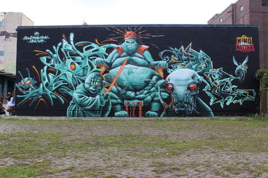 Graffiti Wall in Magdeburg - Photo by UROKone - urok, tumz, smut (2015)