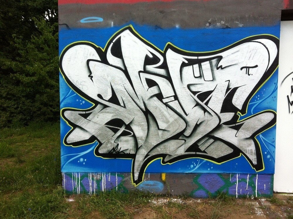Graffiti Wall in Potsdam - Photo by UROKone - URok, smut, tums (2013)
