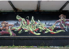 Graffiti Wall in Magdeburg - Photo by UROKone (2016)