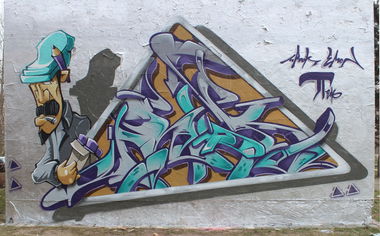 Graffiti Wall in Potsdam - Photo by UROKone (2016)