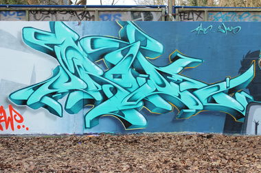 Graffiti Wall in Potsdam - Photo by UROKone (2016)