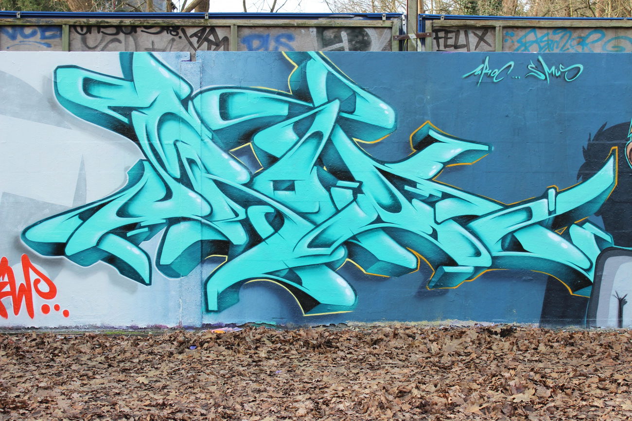 Graffiti Wall in Potsdam - Photo by UROKone (2016)