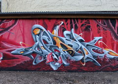 Graffiti Wall in Potsdam - Photo by UROKone (2016)