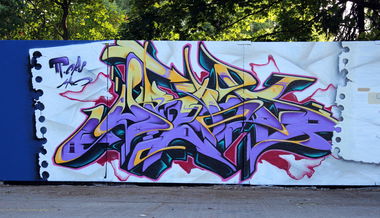 Graffiti Wall in Potsdam germany - Photo by UROKone - urok, tumz, smat (2015)