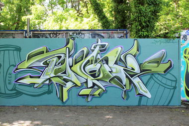 Graffiti Wall in Potsdam germany - Photo by UROKone - urok, smut, smat (2015)