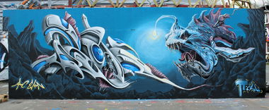 Graffiti Wall in Potsdam - Photo by UROKone (2016)