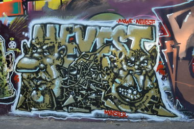 Graffiti Wall in Odessa - Photo by Ukraine - nevest, monster