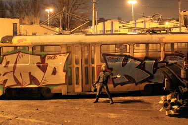 Graffiti Train in Kyiv - Photo by Ukraine - seto, kurt