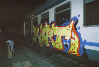 Graffiti Train - Photo by Ukraine - kurt