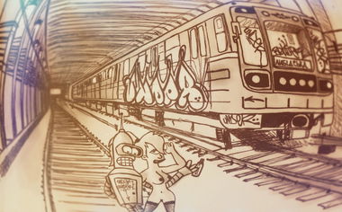 Graffiti Sketch - Photo by Under - bender, lily (2013)