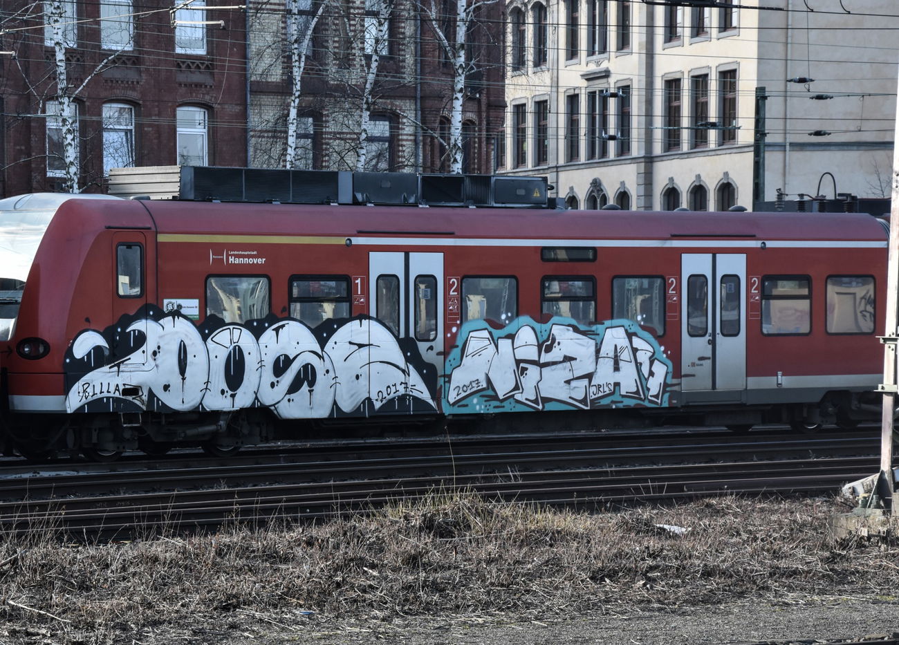 Graffiti Train - Photo by UnderColor - hannover, nordstadt, train