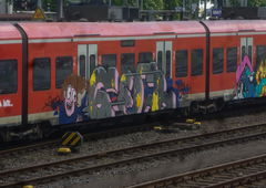 Graffiti Train - Photo by UnderColor - koblenz, hessen, graffiti