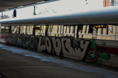 Graffiti Train - Photo by UnderColor - graffiti, hannover, niedersachsen